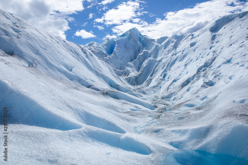 Mountain of ice in perito moreno