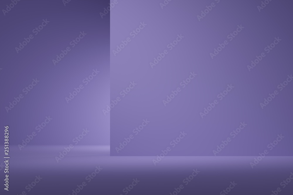 Fototapeta premium Abstract background purple color with spotlight for product. minimal concept. 3d rendering