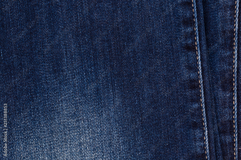 Blue jeans fabric. Denim jeans texture or denim jeans background. Blue jeans fabric. Denim jeans texture or denim jeans background.