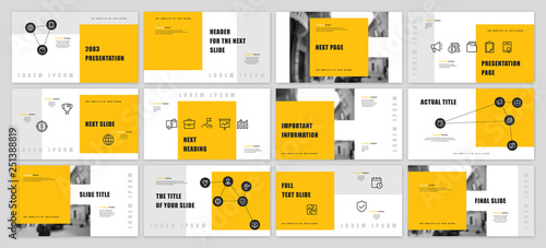 Presentation template design