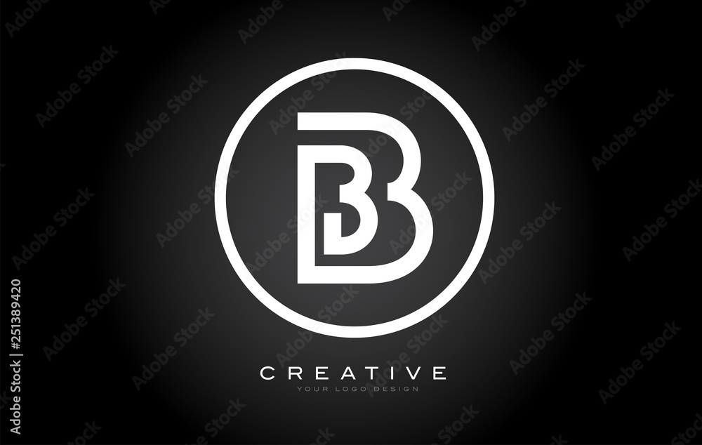 B Letter Monogram Logo Design. Modern B Icon With Creative Beautiful Black Monogram Design. B Letter Monogram Logo Design. Modern B Icon With Creative Beautiful Black Monogram Design.