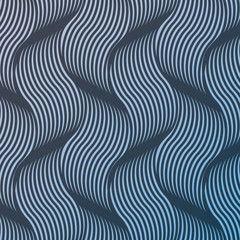 Deken met foto 3D patronen Geometrische golven monochroom textuur  © milezaway