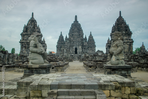 Hindu temples in Prambannan, Java, Indonesia.