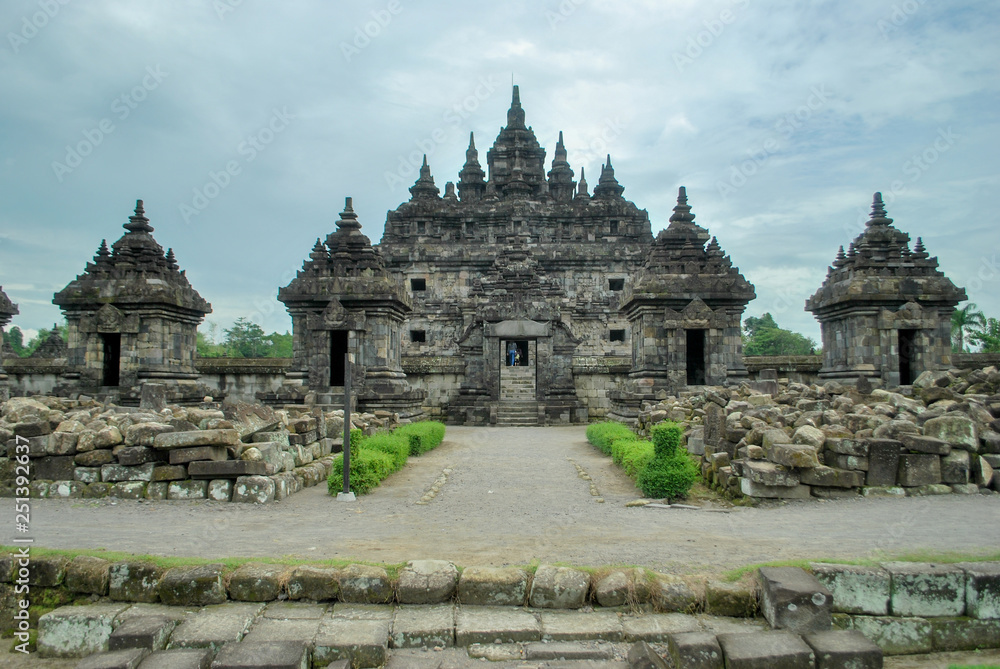 Hindu temples in Prambannan, Java, Indonesia.