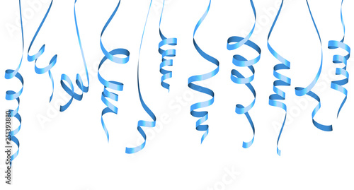 different colored party garlands