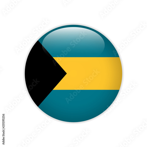 Free Download Bahamas flag on button - GFXLoad