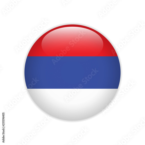 Republika Srpska flag on button
