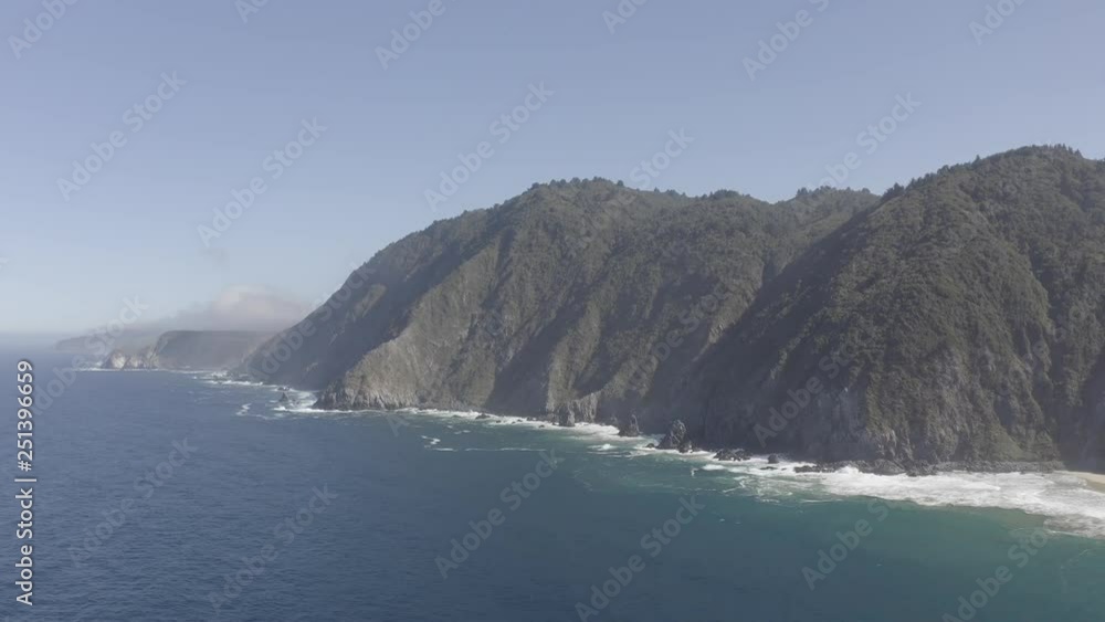 Aerial, Quintay Beach At Sunrise, Chile - native 10 Bit (HLG) Aerial, Quintay Beach At Sunrise, Chile - native 10 Bit (HLG)