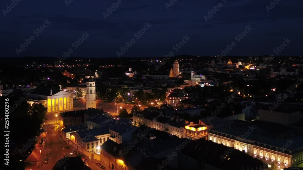 Aerial Lithuania Vilnius June 2018 Night 30mm 4K Inspire 2 Prores Aerial video of downtown Vilnius in Lithuania at night. Aerial Lithuania Vilnius June 2018 Night 30mm 4K Inspire 2 Prores Aerial video of downtown Vilnius in Lithuania at night.