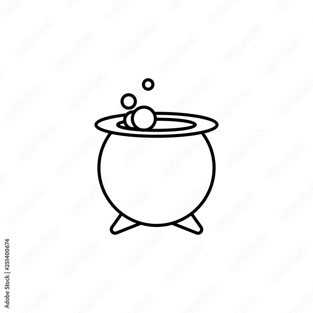 magic food pot outline icon. Signs and symbols can be used for web, logo, mobile app, UI, UX magic food pot outline icon. Signs and symbols can be used for web, logo, mobile app, UI, UX