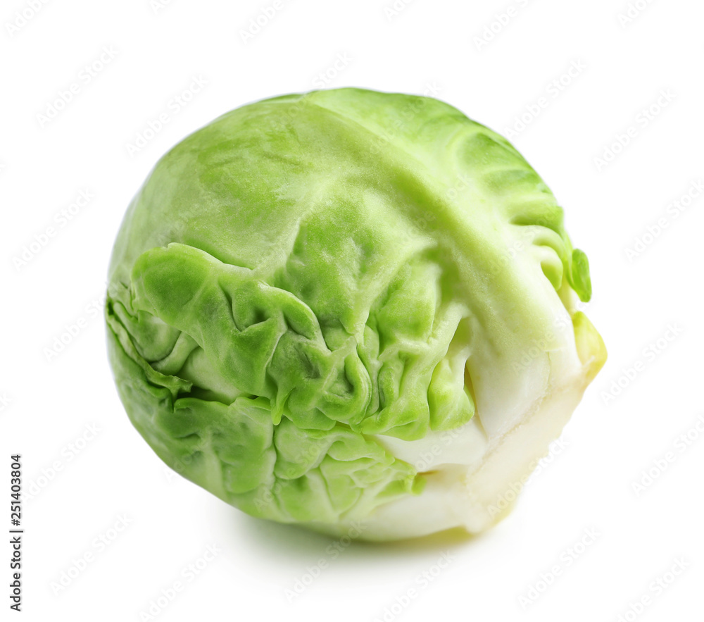 Fresh tasty Brussels sprout on white background Fresh tasty Brussels sprout on white background