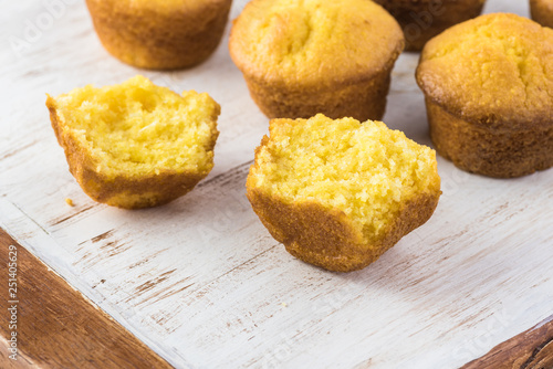 Mini cornbread muffins.