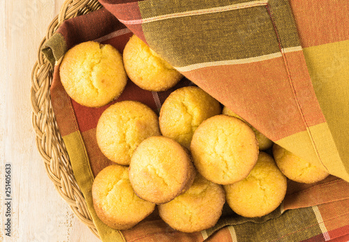 Mini cornbread muffins.