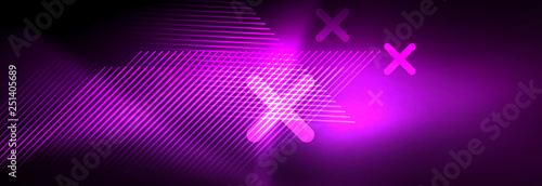 Shiny glowing lights neon color design background