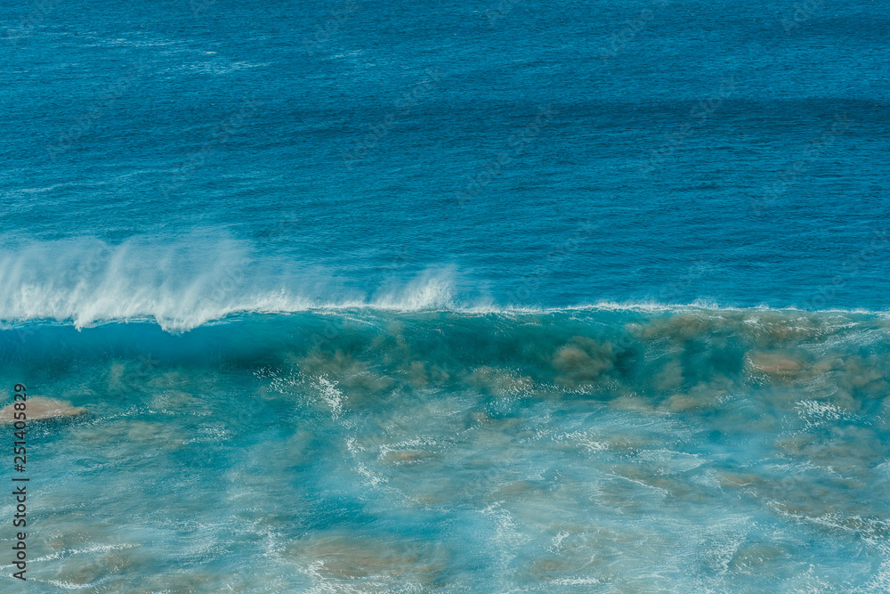 Fototapeta premium ocean poster. wave and sand