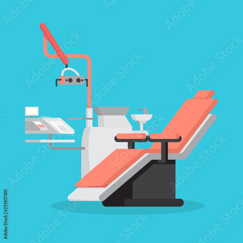 Dental chair and medical equipment for teeth