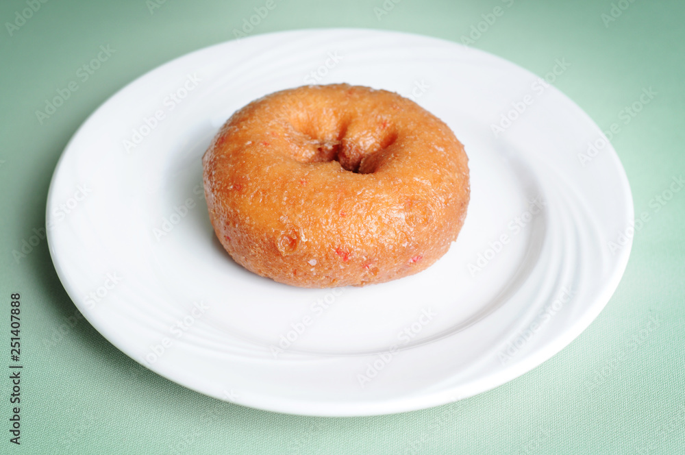 Fresh Cherry Chip Donut - Bakery Breakfast Food Fresh Cherry Chip Donut - Bakery Breakfast Food