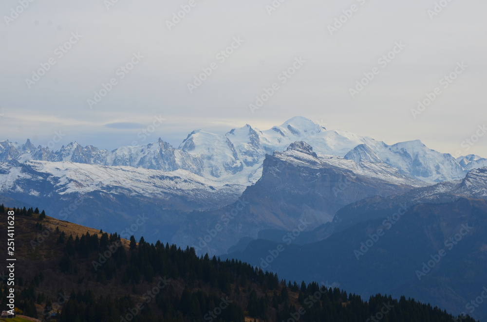Mount Blanc Graian Alps Mountain Range