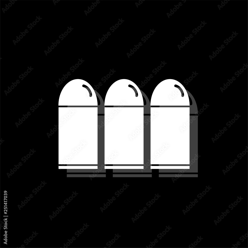 Bullets icon flat Bullets icon flat