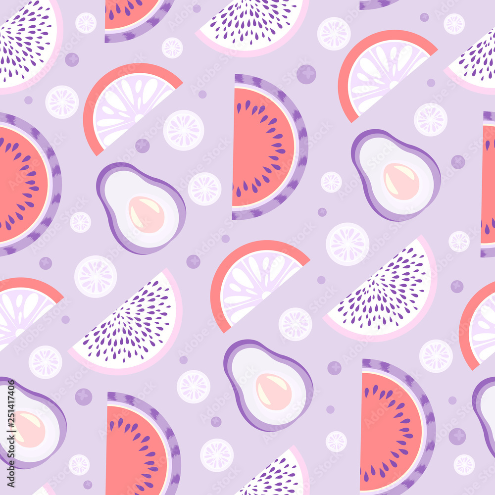 Vector fruit seamless pattern Vector fruit seamless pattern