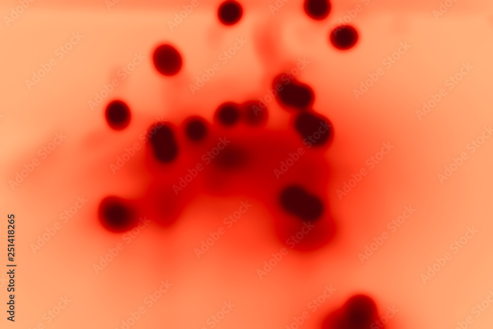 blood corpuscles a microscope, blood type view Stock Photo Adobe Stock