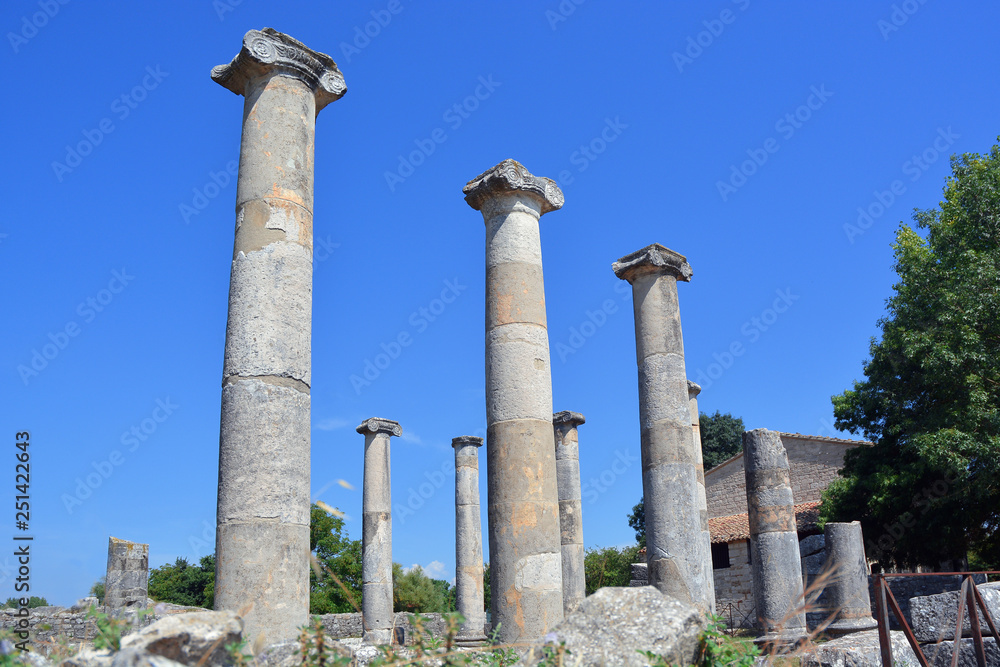 Sepino, Molise, Italy. Altilia the archaeological site located in Sepino, in the province of Campobasso. The name Altilia indicates the Roman city.