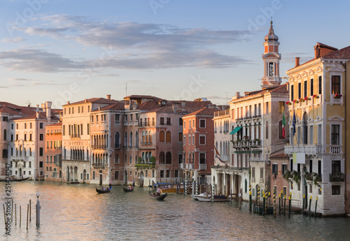 Grand Canal in Venice by Rialto bridge