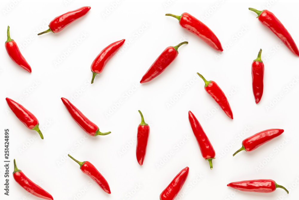 Chili or chilli cayenne pepper isolated on white background cutout. Chili or chilli cayenne pepper isolated on white background cutout.