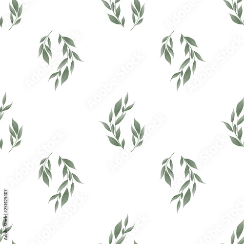 Seamless leaves pattern. Design for banner  poster  card  cover  invitation  placard brochure or header.