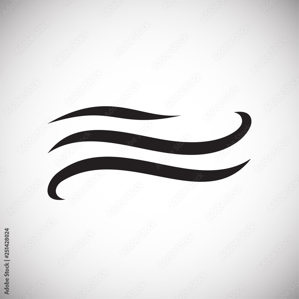 Wind icon on white background for graphic and web design, Modern simple vector sign. Internet concept. Trendy symbol for website design web button or mobile app Wind icon on white background for graphic and web design, Modern simple vector sign. Internet concept. Trendy symbol for website design web button or mobile app