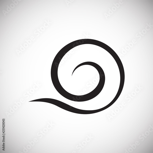 Wind icon on white background for graphic and web design  Modern simple vector sign. Internet concept. Trendy symbol for website design web button or mobile app