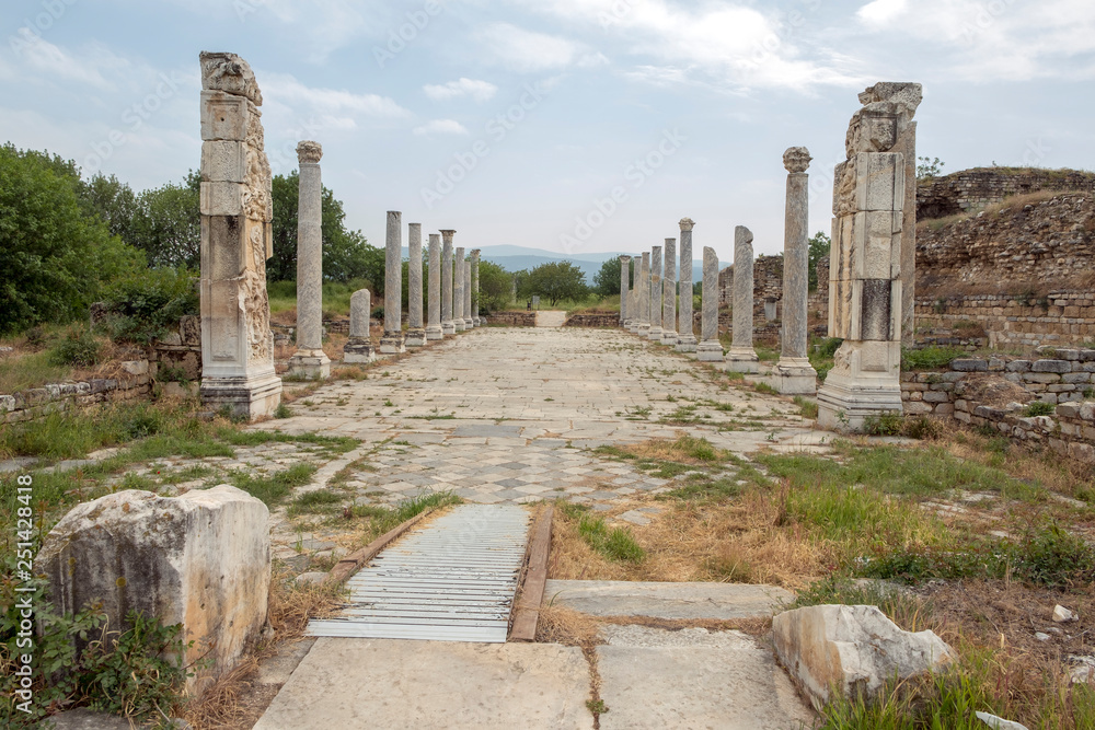 Ruins of the ancient city of aphrodisias (Roman Baths Ruins) , Aydin, Turkey Ruins of the ancient city of aphrodisias (Roman Baths Ruins) , Aydin, Turkey