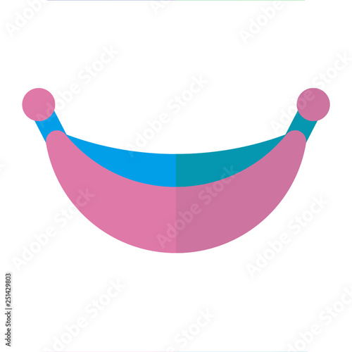 HAMMOCK icon flat style pink light green for all project