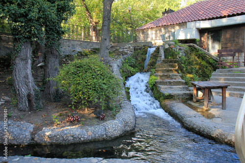 The clear waters of the springs of The Devnya (Devnya, Bulgaria) photo