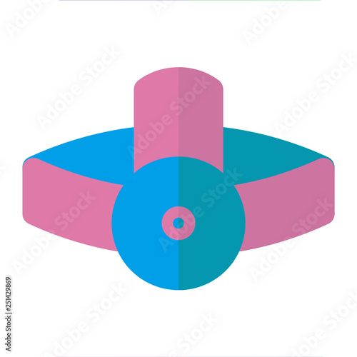 HEAD LAMP icon flat style pink light green for all project