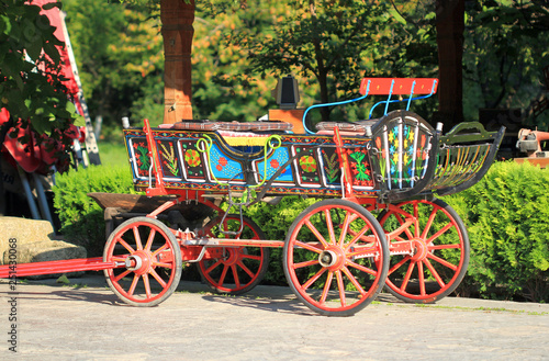 Decorative cart in Tryavna (Bulgaria) photo