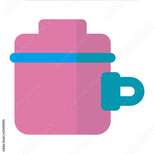 PAN icon flat style pink light green for all project