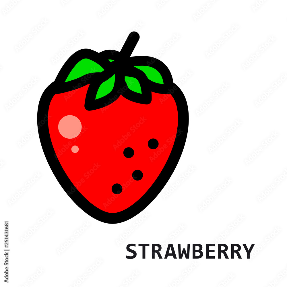 Vector isolated strawberry on transparent background Vector isolated strawberry on transparent background