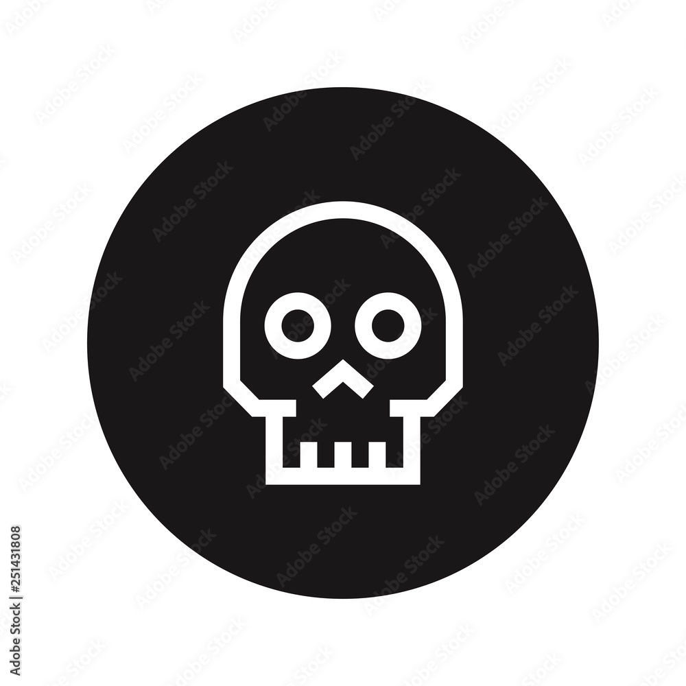 Skull icon vector