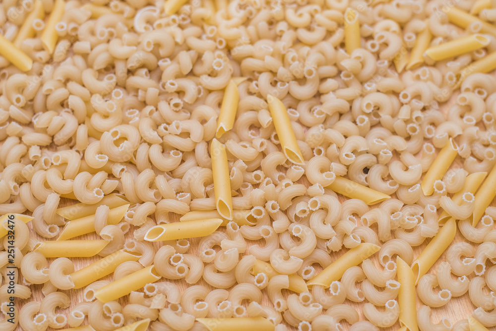 close up of italian macaroni pasta food background close up of italian macaroni pasta food background