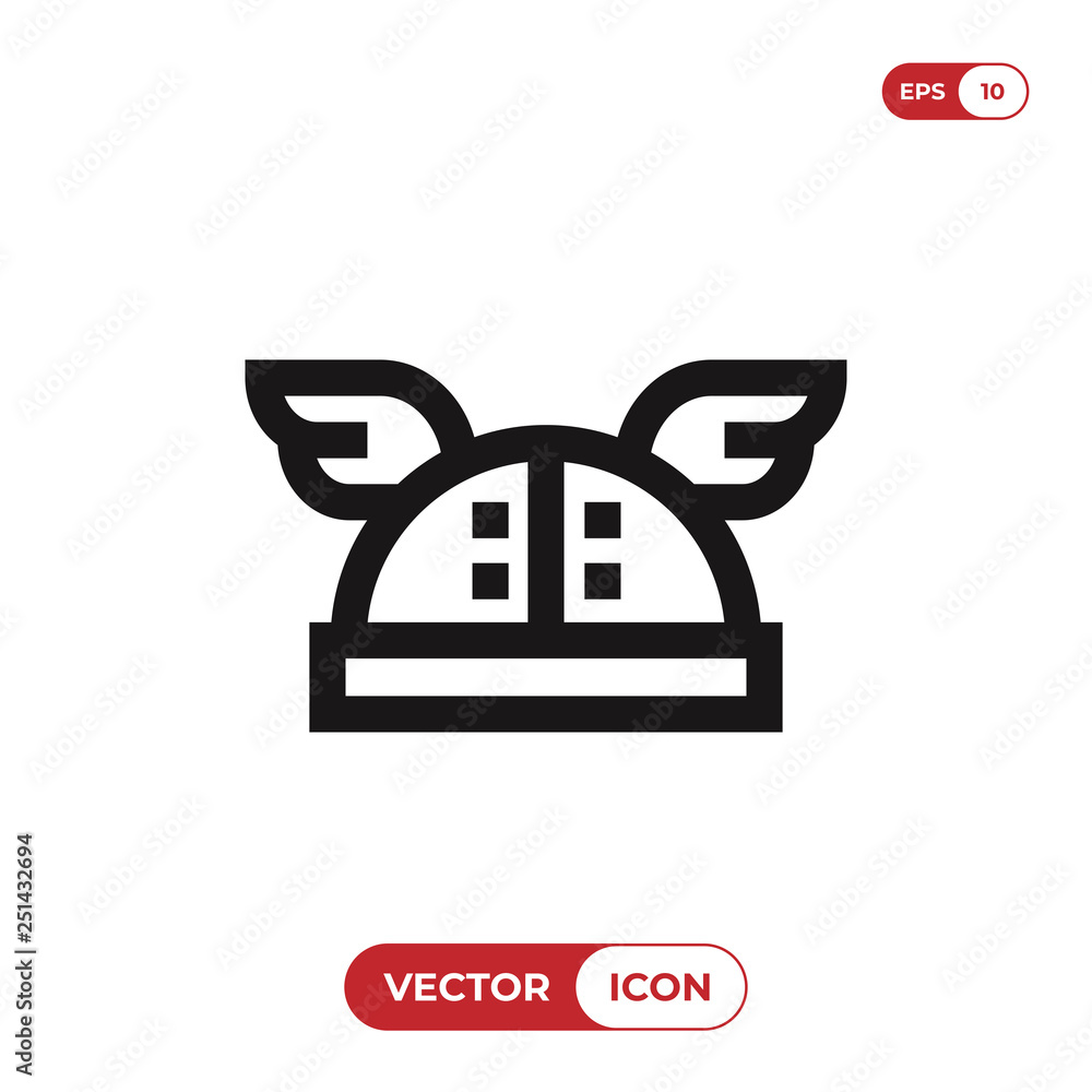Helmet icon vector Helmet icon vector