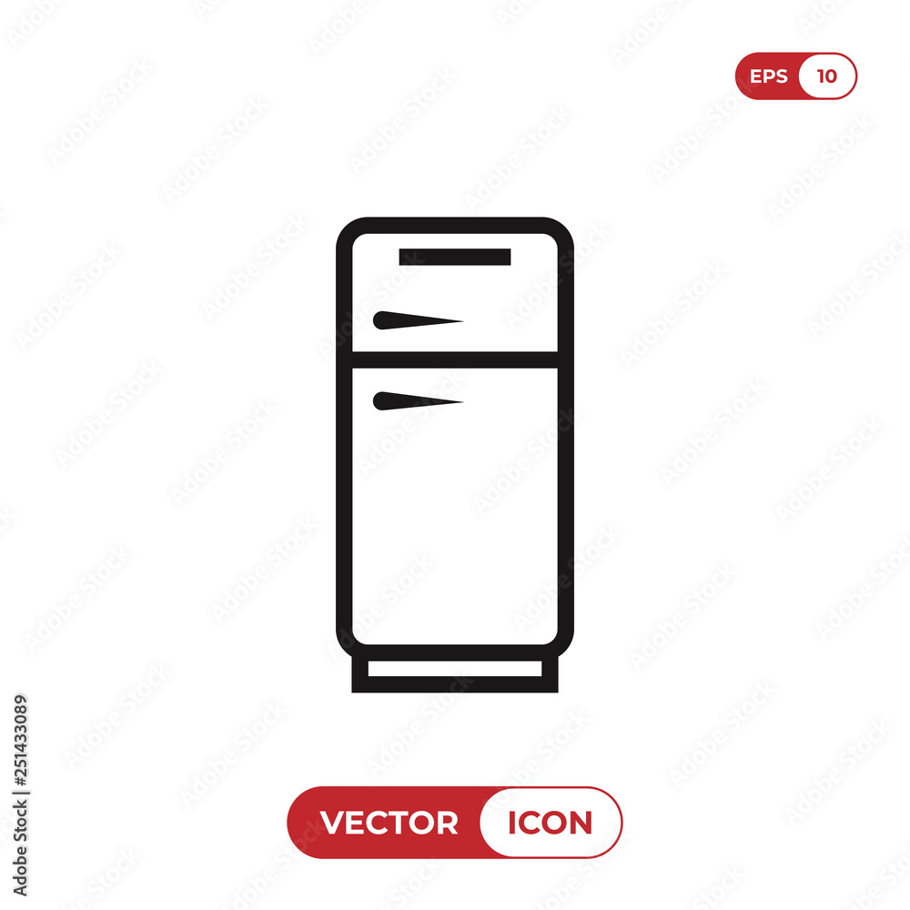 Freezer icon vector Freezer icon vector