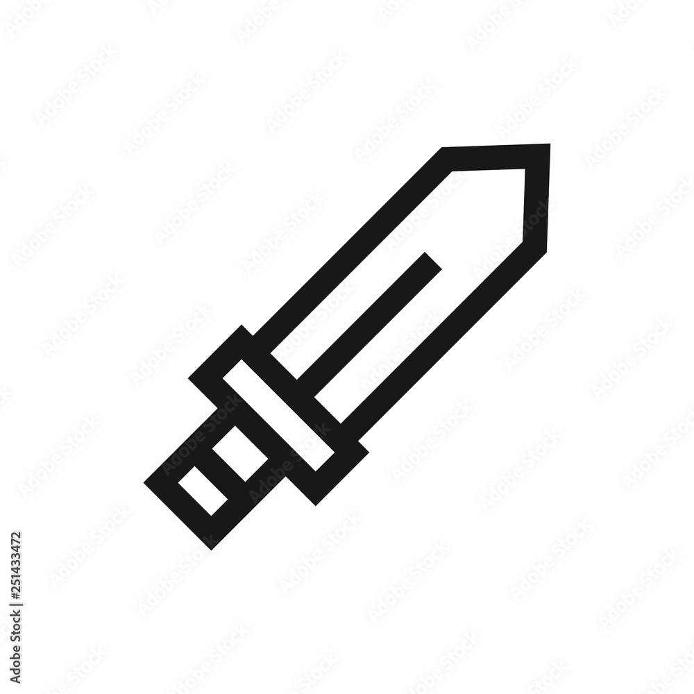 Sword icon vector Sword icon vector