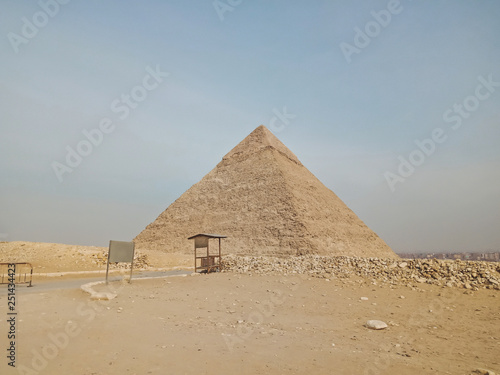 A view of the the Great Pyramid at Giza  Egypt