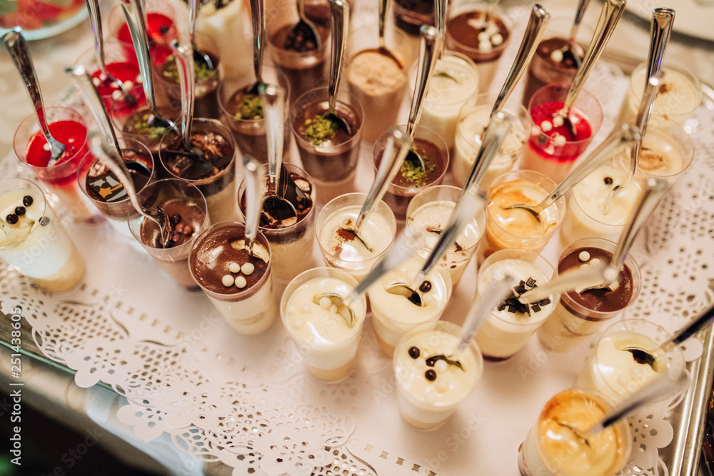 Fototapeta premium canapes sweet catering wedding