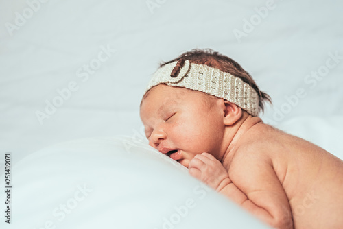  Adorable newborn female baby photo