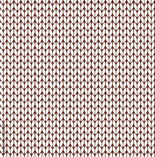 Seamless knitted vector pattern