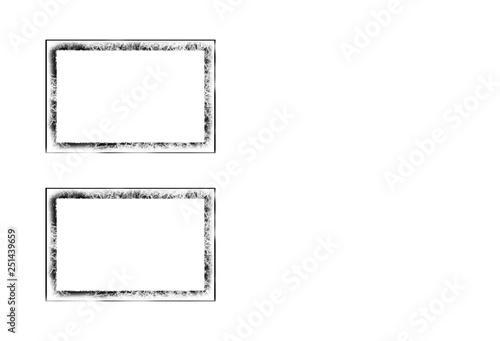 set of vintage frames.frame isolated on white background