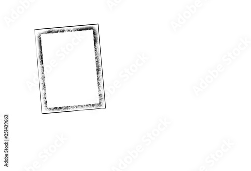 black picture frame isolated on white background © mariusgabi