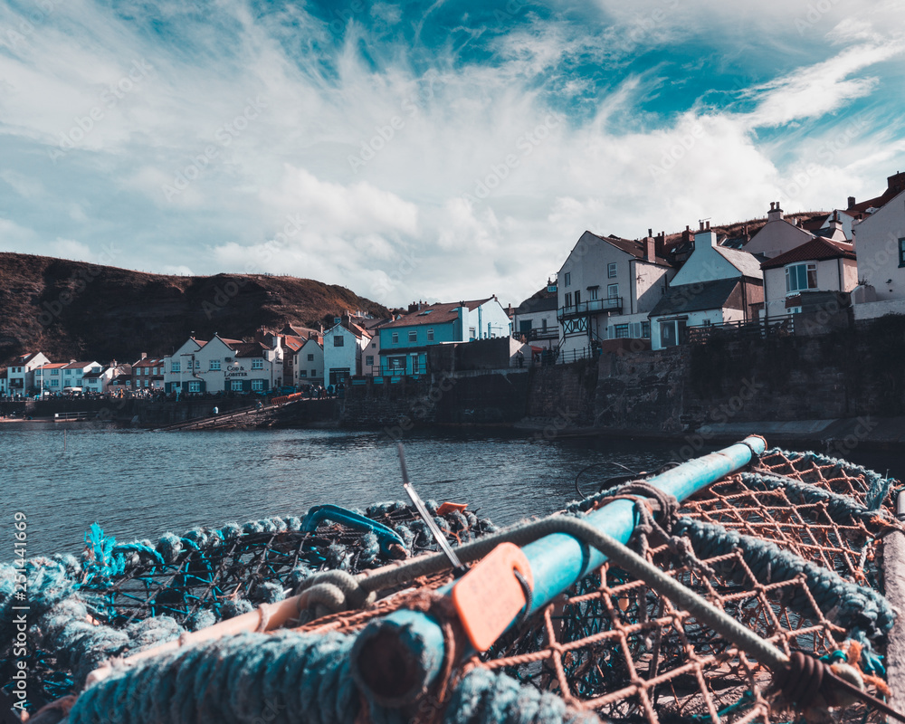 Staithes village by the sea